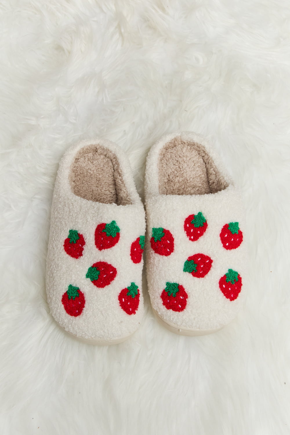 Melody Printed Plush Slide Slippers Trendsi