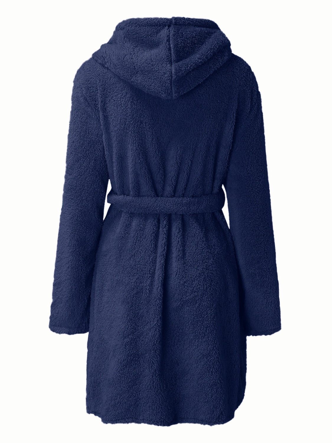 Tie Waist Hooded Robe Trendsi