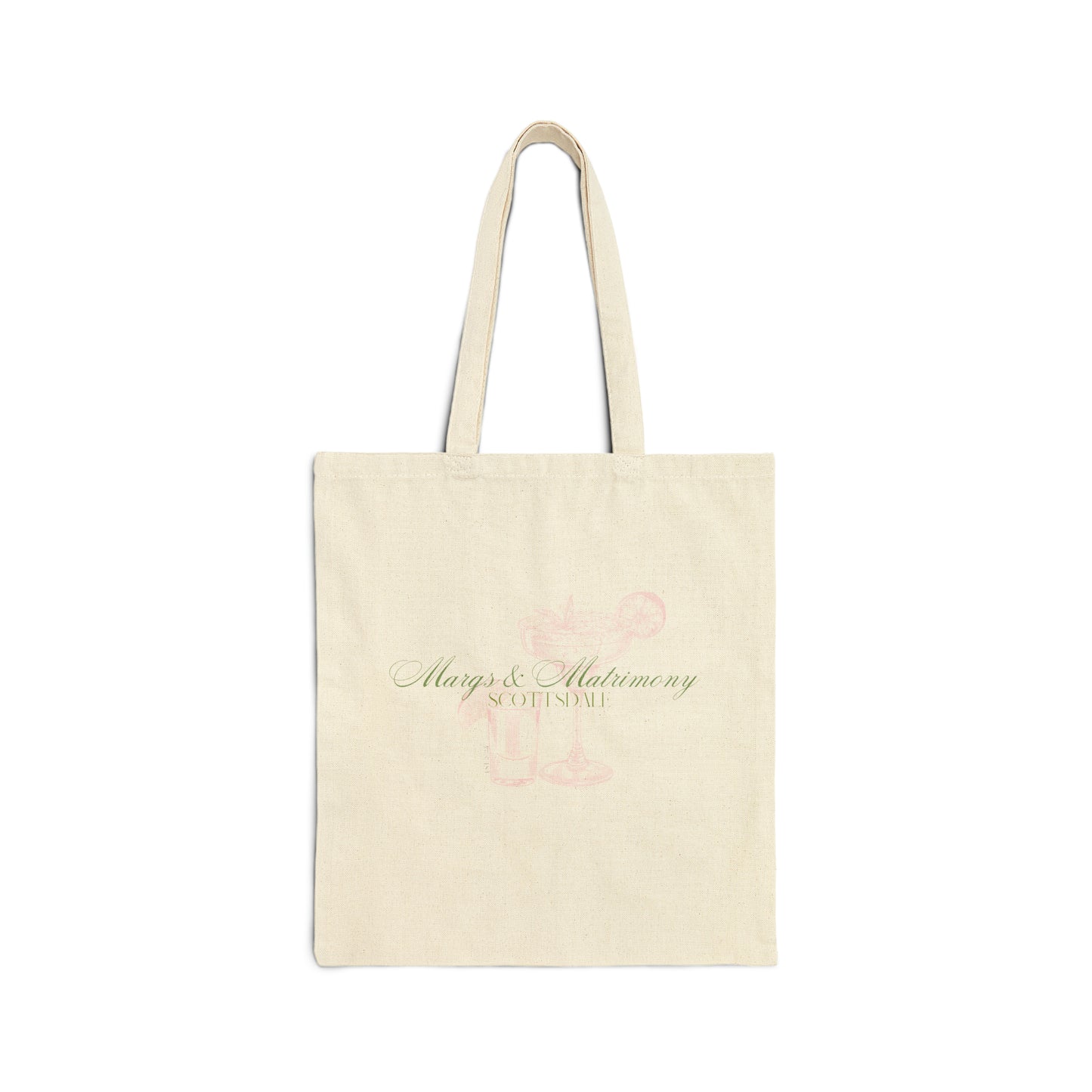 Margs and Matrimony Bachelorette Canvas Tote Bag OhhSoSocial