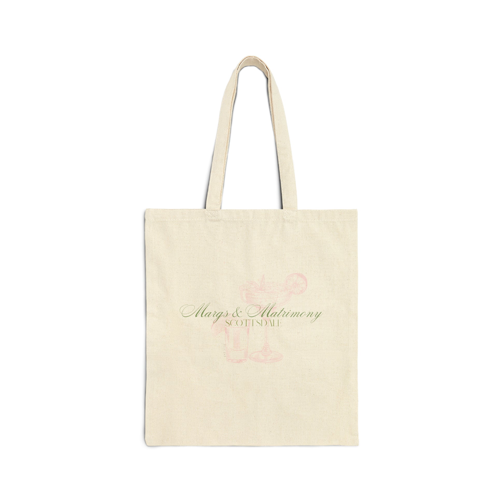 Margs and Matrimony Bachelorette Canvas Tote Bag OhhSoSocial