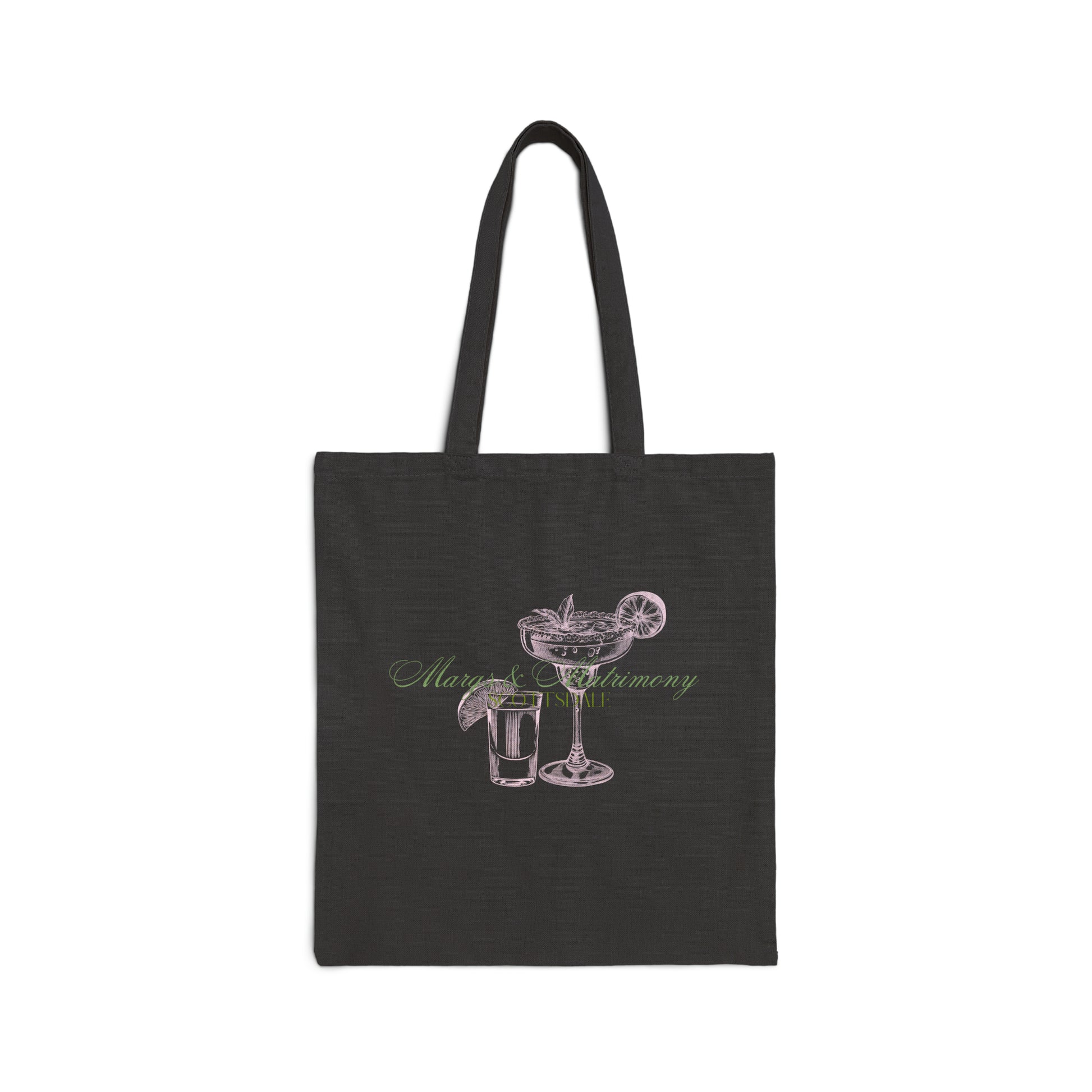 Margs and Matrimony Bachelorette Canvas Tote Bag OhhSoSocial