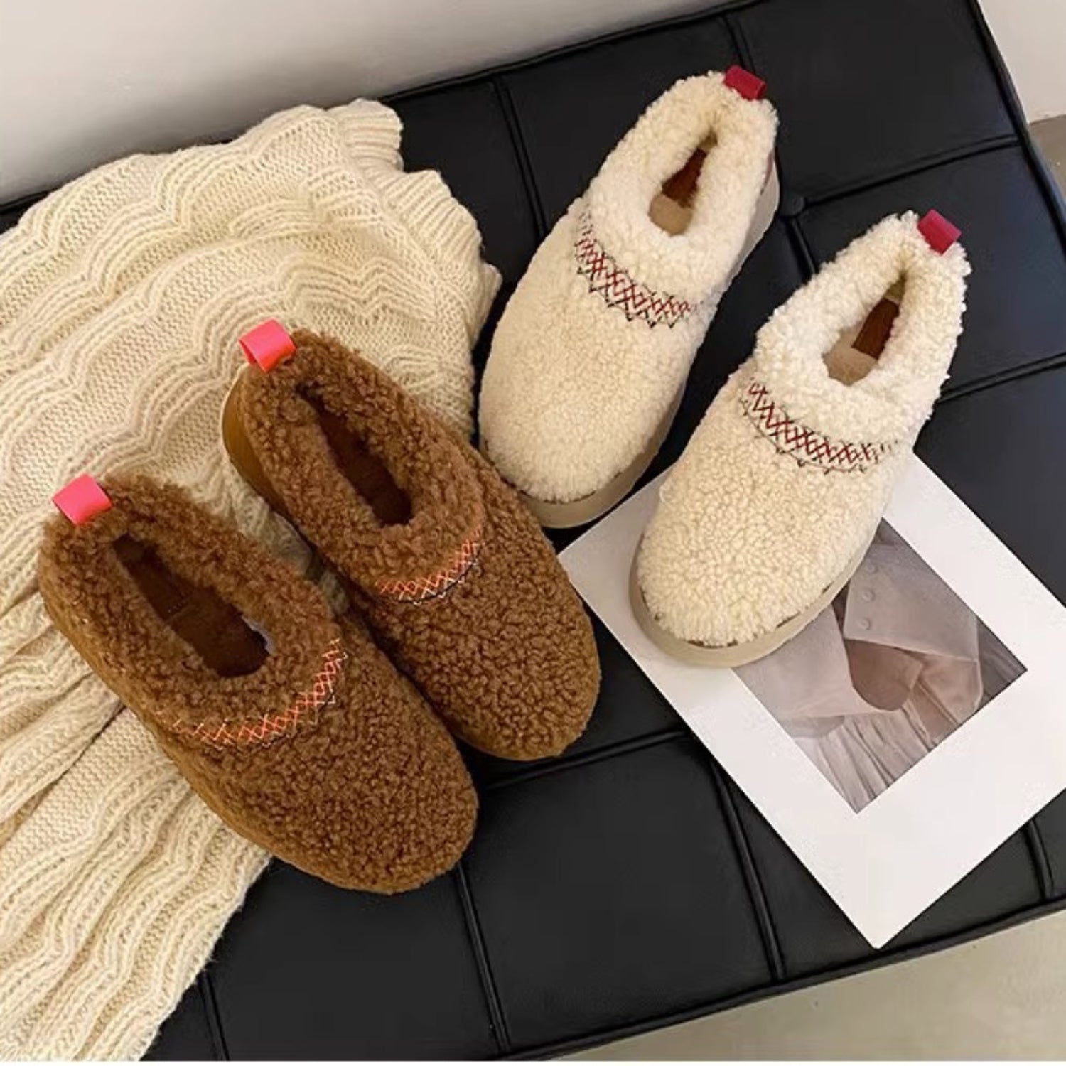 Braided Platform Slippers Trendsi