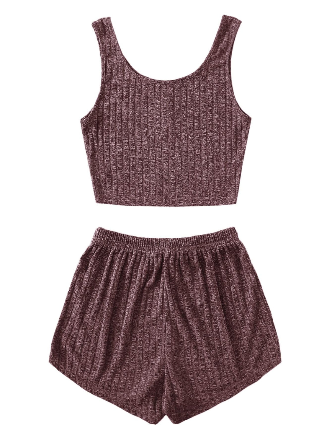 Scoop Neck Top and Shorts Lounge Set Trendsi