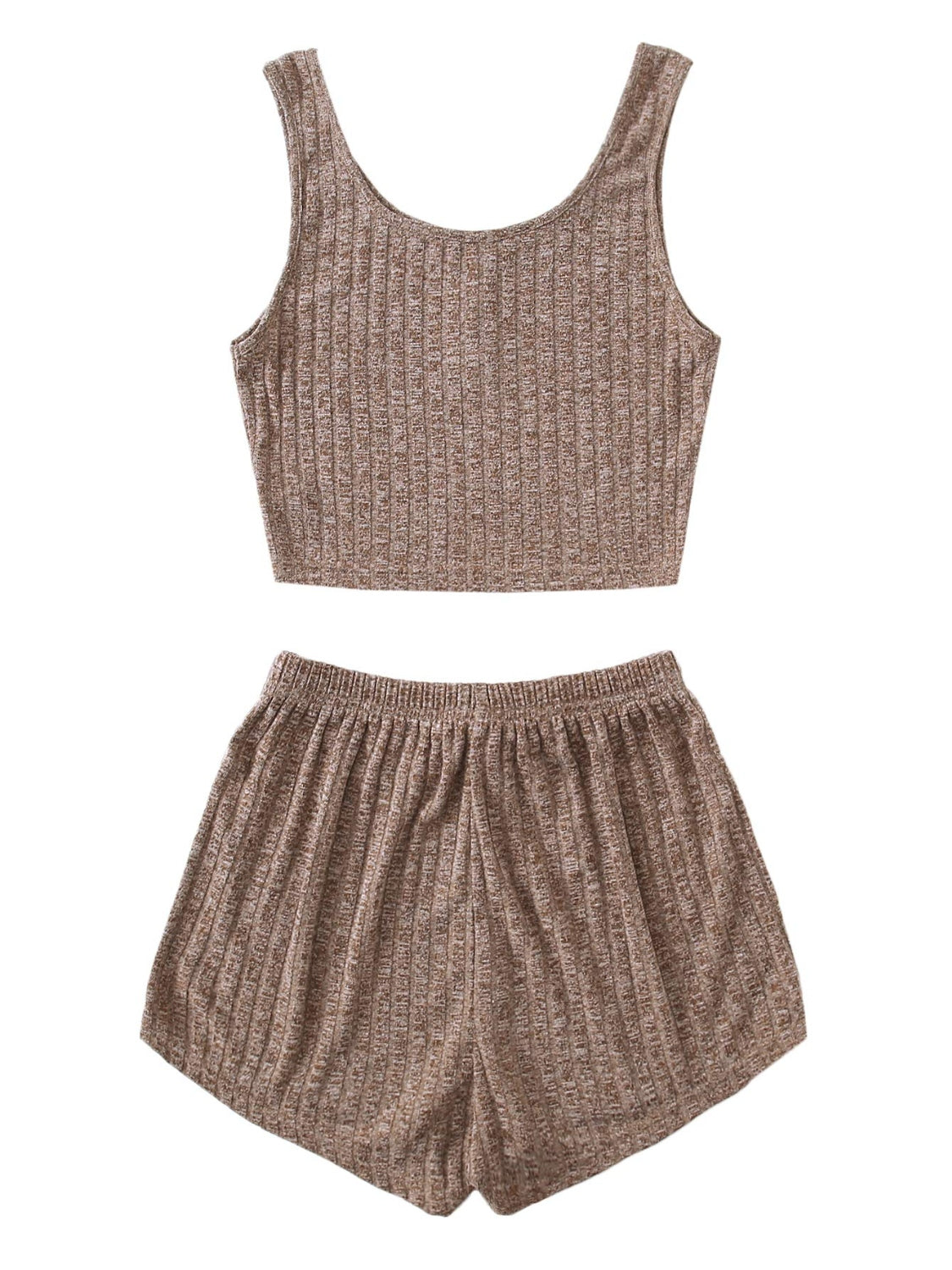 Scoop Neck Top and Shorts Lounge Set Trendsi